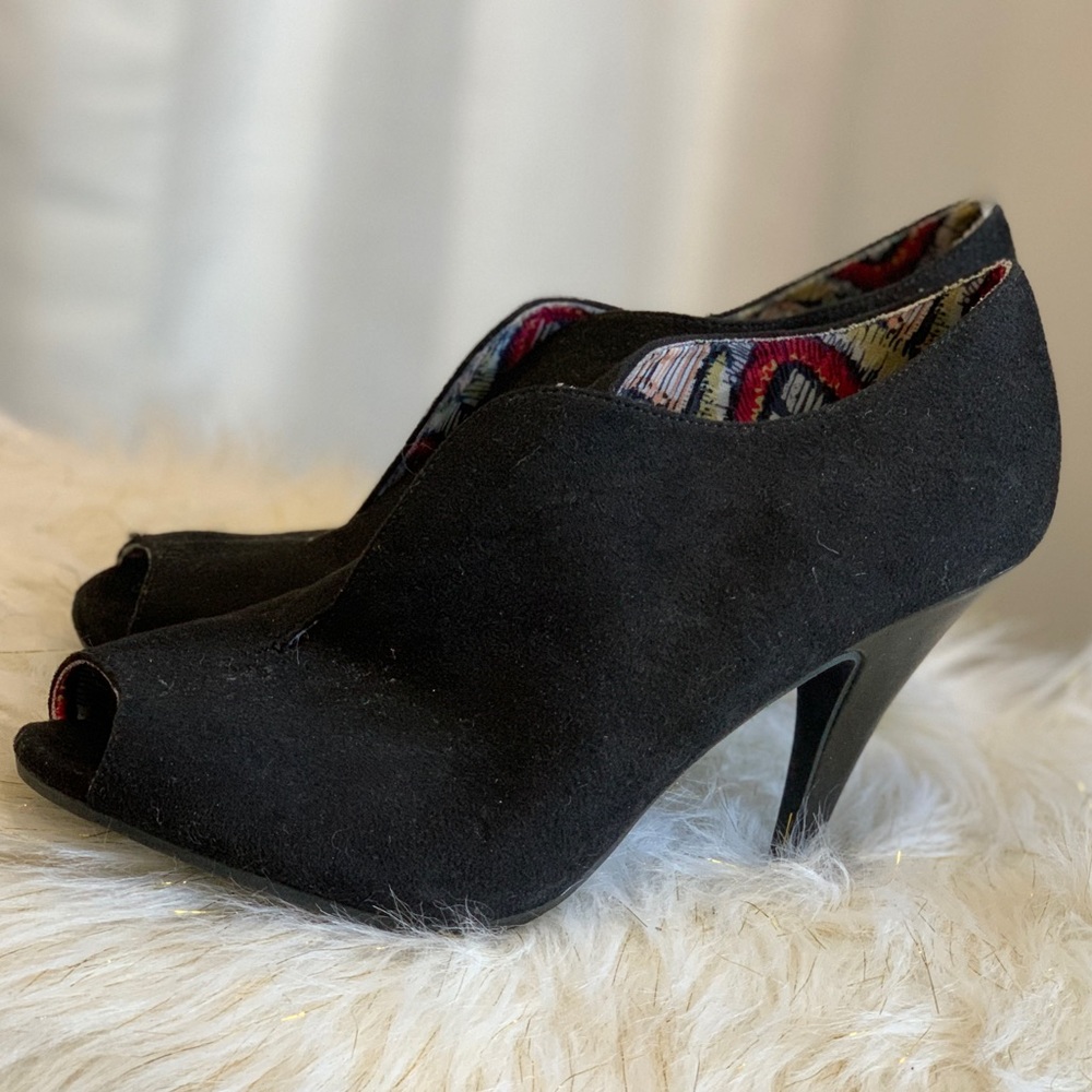 Christian Siriano Payless black suede boots 9.5